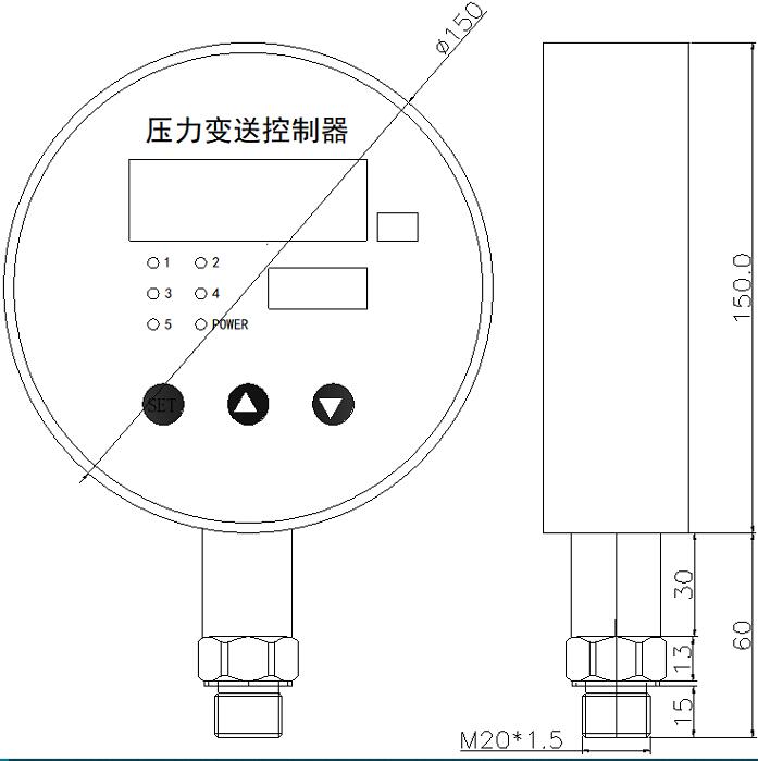 HDK150数字成人免费黄瓜视频控制器尺寸图